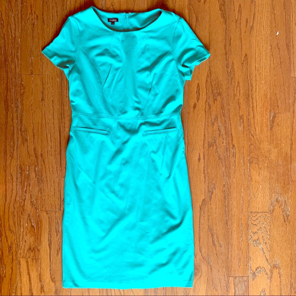 Teal one piece dress